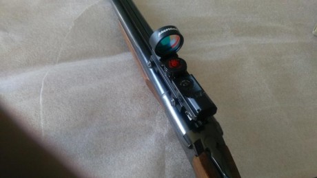 Vendo escopeta Brasileña del calibre 20 dotada con visor holográfico.
El estado de conservación es optimo. 00