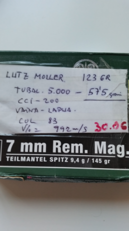 ¿Nos animamos a mostrar blancos de nuestros rifles de caza habituales? Con la munición que habitualmente 150