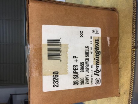 Vendo vainas marca Remington 38 Super + P nuevas a estrenar a 0,13 € la unidad . Portes a cargo del comprador 01