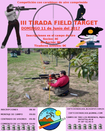 III Tirada FIELD TARGET - CDFT. Costa del Sol 11/06/2017

Hola a todos,

Desde el Club deportivo de Field 00