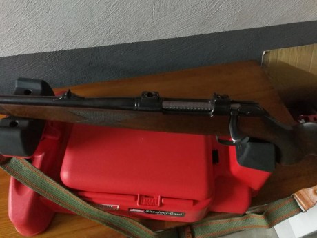 Rifle para zurdos en calibre 30, 06, monturas apel eaw originales, gatillo con pelo francés, cañones Lothar 01