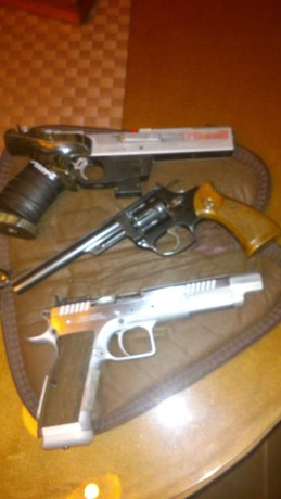 Buenas pongo a la venta este lote de  2 armas cortas. 

GUIADAS EN LICENCIA F, con posibilidad de guiarla 00