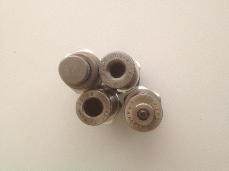 VENDIDO set de 4 DIES RCBS CARBIDE para calibre 45 ACP, TAPER CRIMP + Shell Holder RCBS #3 02