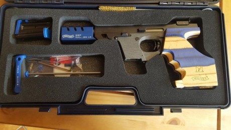 Hola vendo walther expert del 22 sin estrenar ni un solo tiro con su maletin y accesorios talla M 
Comprada 02