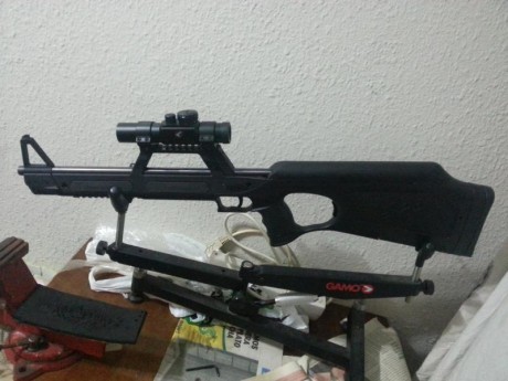 Vendo carabina Waltter G22 muy bien para modalidad Mini Rifle IPSC punto rojo y laser integrado muy compacta 02