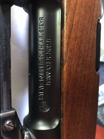 Un amigo quiere vender su rifle Steyr Mannlincher  calibre 270,con gatillo al pelo,monturas Mannlincher 30