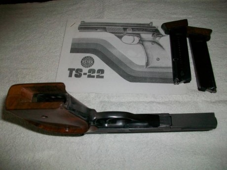 En Madrid, vendo pistola Astra TS 22, calibre 22 LR, perfecto estado estético y de funcionamiento, 2 cargadores, 01