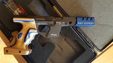 Hola vendo walther expert del 22 sin estrenar ni un solo tiro con su maletin y accesorios talla M 
Comprada 21