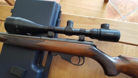 Hola vendo carabina de cerrojo 
Tiene un visor ARCEA 8.24.50
La carabina esta impecable ni un rasguño 00