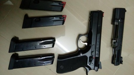 Magnifico revolver Alfa de seis disparos y seis pulgadas con guia en el lomo del cañon para elementos 02