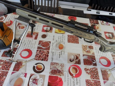 Lo vendo por 700 € solo el arma, lleva incorporada una cantonera regulable, base de 20 moas y un disipador 21