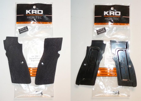 Se venden dos cachas y dos cargadores para pistola browning, están en Zaragoza el precio para el lote 01