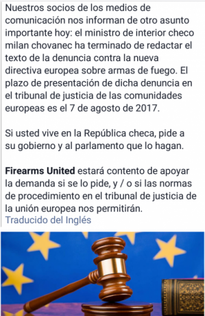 Antes de nada pido disculpas si ya existe algún otro post sobre la entrada en vigor de la Directiva 2017/853 90