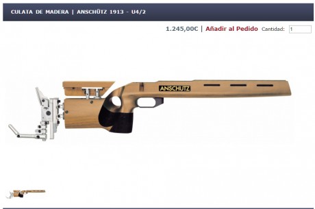 Vendo culata de madera con rabera de la carabina Anschutz 1913, está en buen estado.
Se retira de la venta. 80