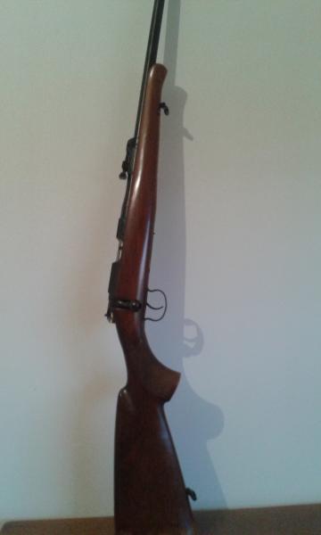 Vendo carabina BRNO 22 LR. con dos cargadores  1 de 5  y otro de 10. muy buen estado como nueva.
precio 10
