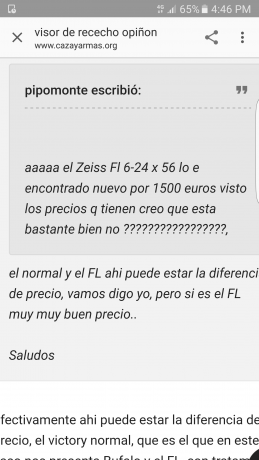 vendo Visor Zeiss Victory Diavari de 6 a 24 X 56 T* con retícula rapid z7 y reticula iluminada y con recubrimiento 10