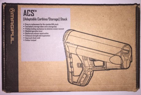 Se VENDE esta excelente culata MAGPUL ACS para AR-15/AR-10 (o cualquier arma que haga uso de un tubo AR-15/AR-10) 00