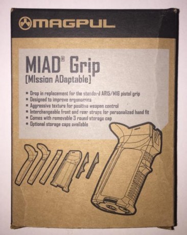 Se VENDE esta excelente "pistol grip" MAGPUL MIAD para AR-15 de color OD GREEN, totalmente a 00