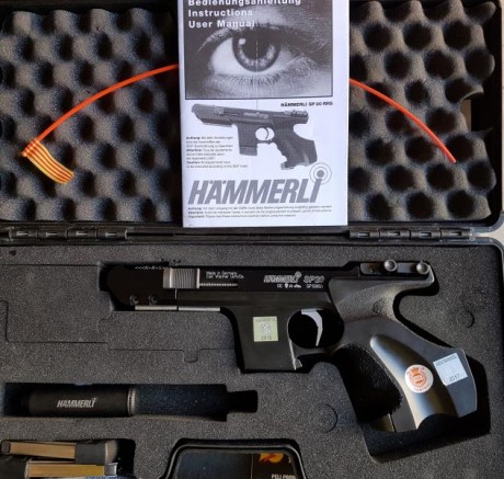 Hammerli sp20 cal.32wc
Funcionando a la perfeccion y en perfecto estado
Cacha L y gatillo aluminio mas 01