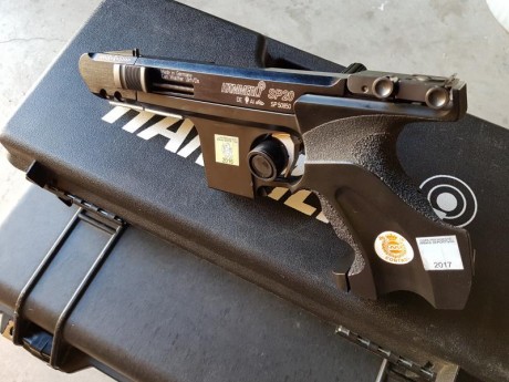 Hammerli sp20 cal.32wc
Funcionando a la perfeccion y en perfecto estado
Cacha L y gatillo aluminio mas 120