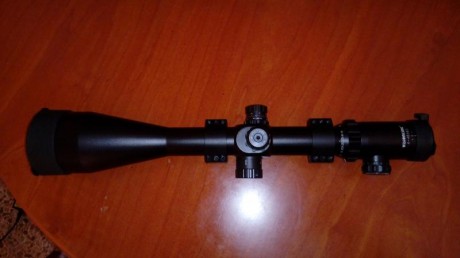 vendo visor visionking 8x48x65 IR tubo de 35 mlm, anillas incluidas para carril de 11 esta completamente 02