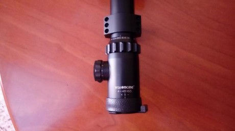 vendo visor visionking 8x48x65 IR tubo de 35 mlm, anillas incluidas para carril de 11 esta completamente 01