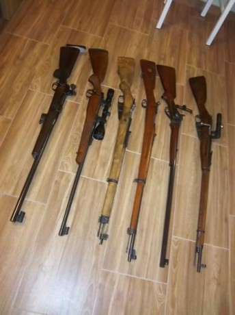 Vendo por no usar

Mosin Nagant ruso de francotirador fabricado en 1942; numeración
coincidente en el 01