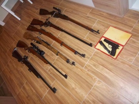 Vendo por no usar

Mosin Nagant ruso de francotirador fabricado en 1942; numeración
coincidente en el 00