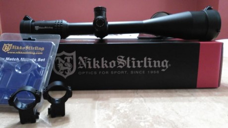Vendo visor Nikko Stirling Target Máster 10-50x60 Half Mil Dot está nuevo porque no he llegado a usarlo. 01