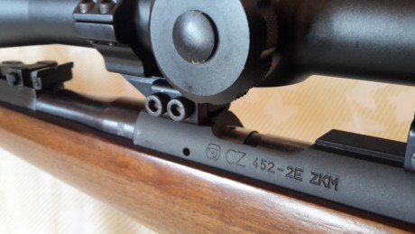 Hola. Vendo carabina CZ 452-2E ZKM. La carabina era de un cazador compañero de cuadrilla. Se la compro 00