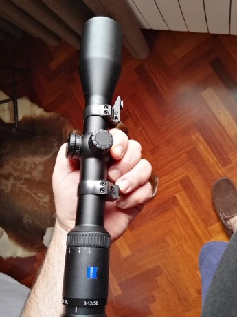 VISOR ZEISS CONQUEST DL 3-12X50 CON ASV COMO NUEVO (torreta balística compensadora), su estado es inmaculado 00