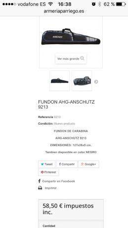 VENDO CARABINA ANSCHUTZ del 22 lr. Modelo 2013/690 de longitud de cañon con culata BR . EN PERFECTO ESTADO( 51