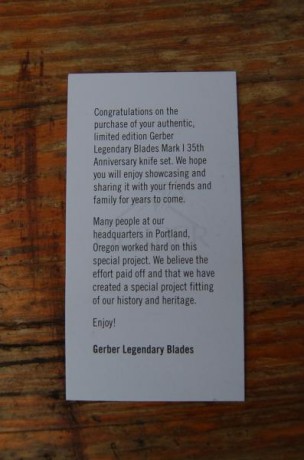 Vendo Gerber modelo Mark I. Edición especial limitada, conmemorativa. Numerado (sólo hicieron 1500). Sin 21
