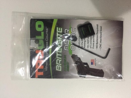 Vendo punto y alza Truglo para cualquier tipo de glock , están completamente nuevas, precio 60€ . 
Son 00