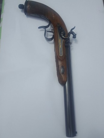 VENNDIDA pistola marca ARSA modelo ROCHATTE LUXURI ,incrustaciones en oro y totalmente pavonada , nueva 02