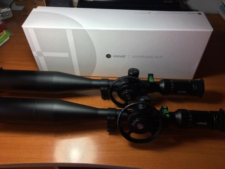 VENDO DOS VISORES HAWKE SIDEWINDER 8X32X56 ( JUNIO 2017) ,COMPLETAMENTES NUEVOSY COMPLETOS DE ACCESORIOS 20