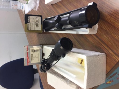 Se vende un lote de dos visores tasco uno World Class 1X3.5X20mm wa 13.5 X20 y el euroscope 1,56X42, están 02