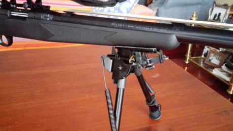 Vendo equipo F-Class compuesto por SAQUETE trasero en loneta y refuerzos en piel , BIPODE tipo Harris 40