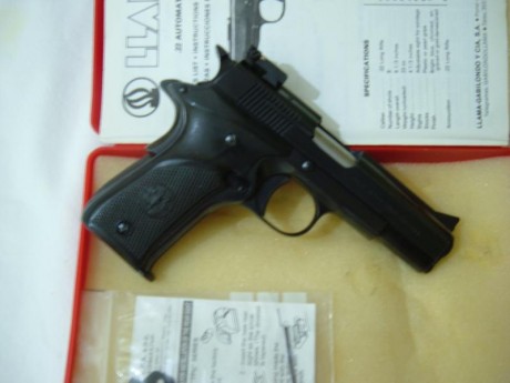 Vendo LLAMA XV, cal. 22 guidada en F en perfecto estado. La adaptación de la mira micrométrica y punto 01