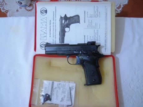 Vendo LLAMA XV, cal. 22 guidada en F en perfecto estado. La adaptación de la mira micrométrica y punto 00