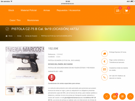 Hola amigos! ya que se muestran tantas armas buenas creo que a los propietarios de una cz 75 se nos tendría 120