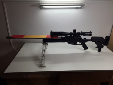 Vendo UNIQUE FMR RS1 SNIPER del calibre 308. 
Con gatillo JEWELL.
Funda de cuero para el cerrojo.
Guia 01