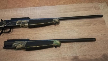 Buenas tardes, se vende este monotiro con 2 cañones:
Cañón calibre. 308 de 20", este solo ha disparado 01