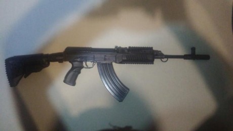 Hola, lo dicho, pongo en venta mi VZ 858 del calibre 7.62x39.

Esta puesto de forma tactica, con culata 02