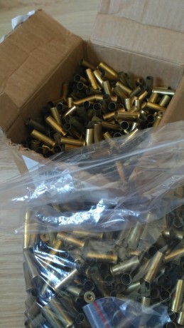 Se pone en venta 1000 vainas del calibre 38 Spl. Limpias y desempistonadas con entre 1 y 2 disparos en 00