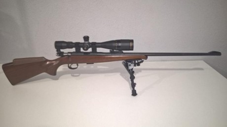 Vendo CZ 452-2E   calibre .22 LR. con bípode Harris y visor Nikon Monarch 6.5-20 x 44
Rifle CZ452-- 300 02
