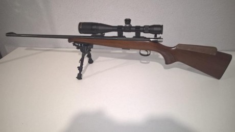 Vendo CZ 452-2E   calibre .22 LR. con bípode Harris y visor Nikon Monarch 6.5-20 x 44
Rifle CZ452-- 300 01