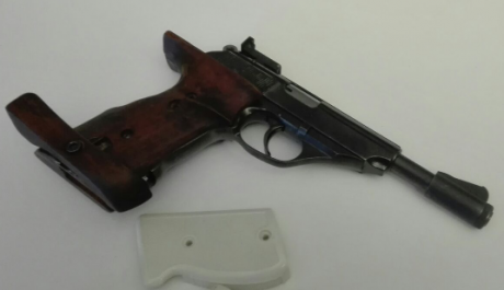 Vendo Astra constable del cal.22.
Dos cachas una anatomica y otra de plastico blanco
Dos cargadores.
100€. 02