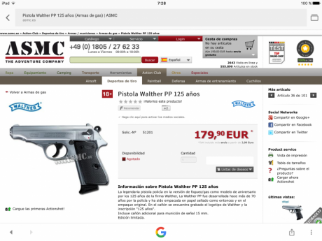 Buenas noches o buenos días a todos, ¿conocéis a este detonador walther pp calibre 9mm PAk versión 125 81