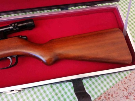 Hola a todos,

vendo esta carabina del calibre 22lr. Es una carabina semiautomática de la marca alemana 00